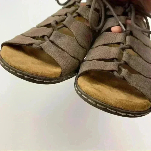 Natural soul flats sz  7 37 Beatrice brown leather - Picture 7 of 12